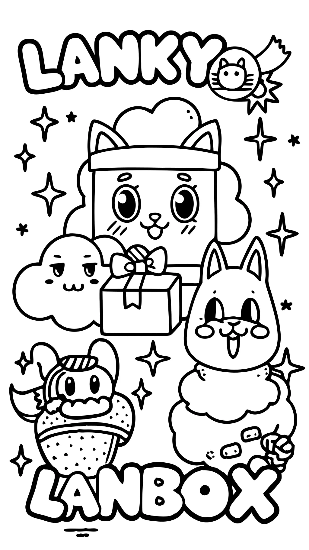 lanky box coloring page